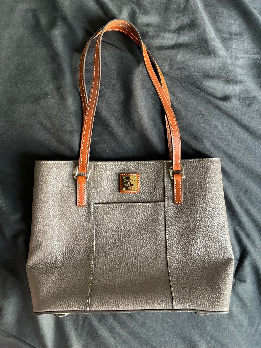 Dooney & Bourke Pebble Grain Small Lexington Taupe